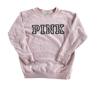 PINK Victoria’s Secret Light Pink Logo Crewneck Sweatshirt | XS